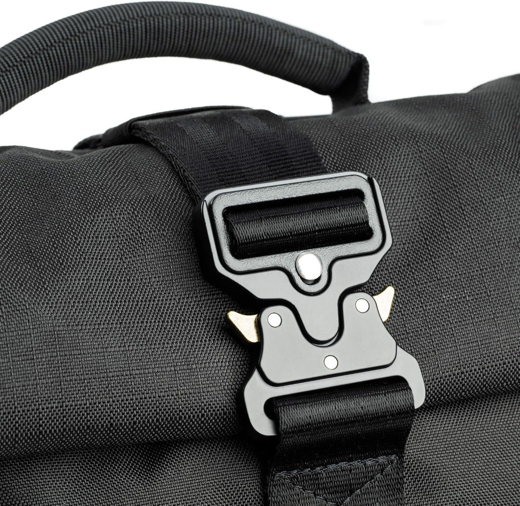 Think Tank FocusPoint 30L RollTop Camera Backpack - Asphalt Black: Expandable Travel & Camera Backpack with Laptop Sleeve, Quick Side and Back Access, Rain Cover – Versatile Photography & Travel Bag