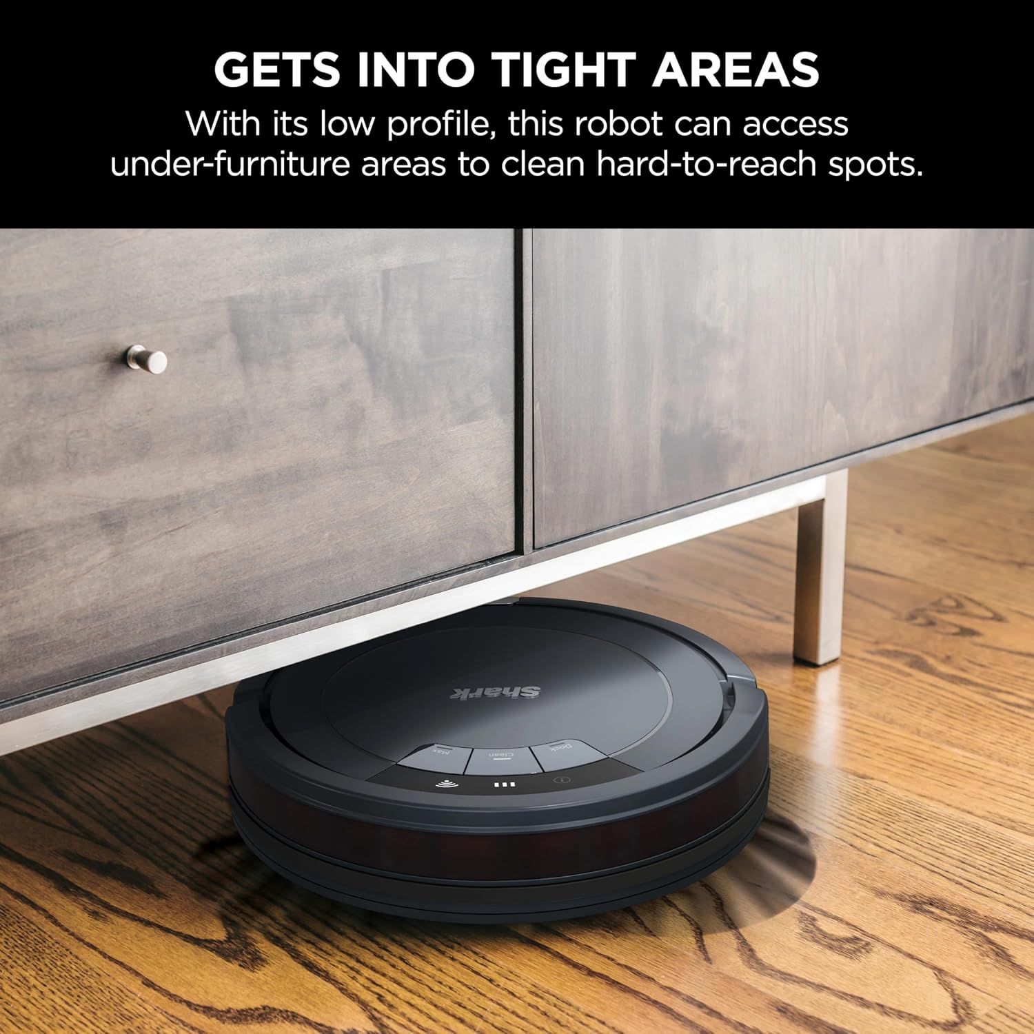 SHARK RV765 ION Robotic Vacuum, Wi-Fi Connected, 120min Runtime, Compatible with Alexa, Multi-Surface Cleaning, Deep Royal Blue (Renewed)