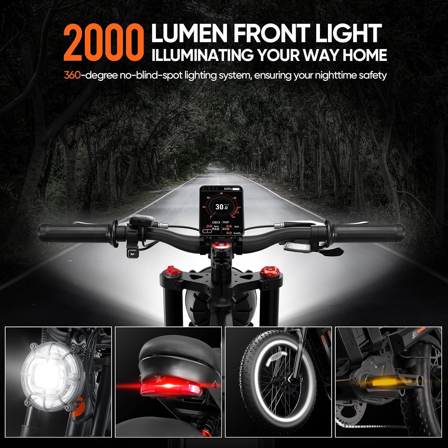 2026 eAhora Romeo Pro 3/2 50-46 Mph Electric Bike for Adults, 5600W/4000W/2500W Dual Motor Ebike 60V 80Ah/52V 70Ah Battery 200 Miles Long Range, 26*4.0'/20*4.5' Fat Tire, Full Suspension, All Terrain