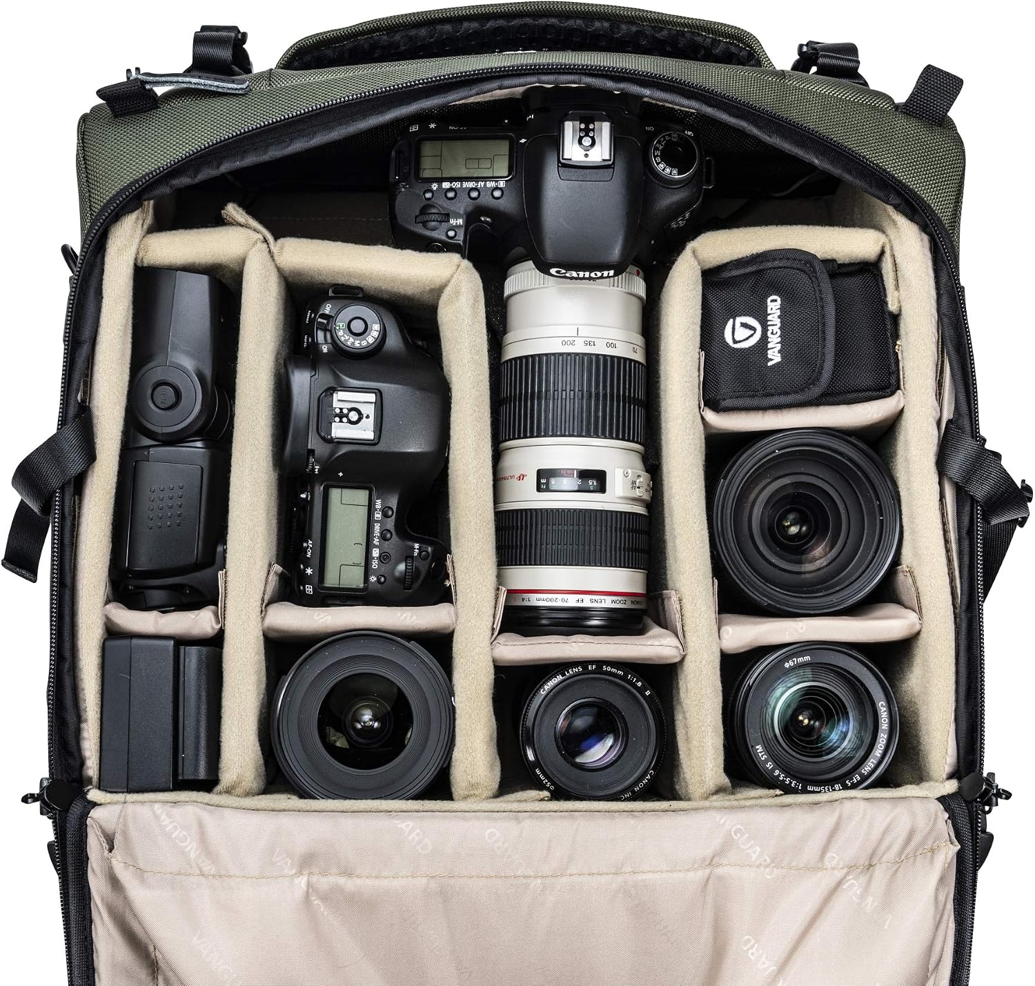 VANGUARD VEO SELECT 42T Trolley Camera Bag – Black, Airline Carry-On, Rolling Case, 15' Laptop Storage, Tripod Carry