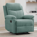 Korser Recliner Chair, Manual Recliner for Adults with Side Pocket, Small Recliners for Small Spaces, Adjustable Comfy Overstuffed Corduroy Reclining Chairs for Living Room, Reading, Bedroom, Teal