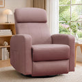 Korser Power Swivel Recliner Chairs for Adults, Electric Glider Rocking Chair Nursery, Glider Recliner Nursery Chair with Classified Side Pocket, Nursery Rocking Chairs with USB and Type-C Ports