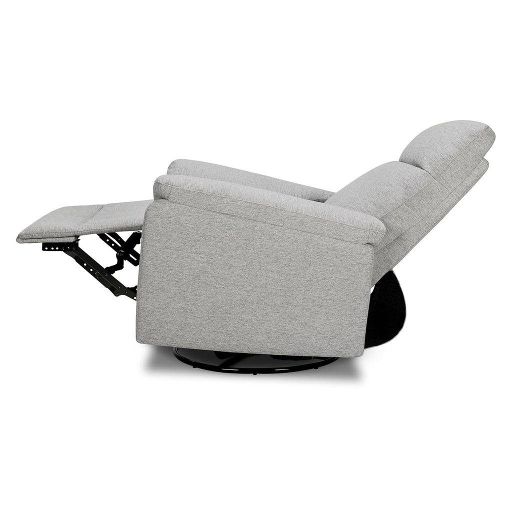 Suzy Glider Recliner Nursery Chair - Glider Rocking Chair for Nursery and Living Room - GREENGUARD Gold, FSC & Certi-PUR US Certified - 360° Swivel Rocker Recliner Chair (Frost Grey)