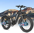 Electric Bike for Adults, 5000𝕨 Dual Motor E-Bike, 60V 32AH Long Range Dirt Bike, Fat Tire Hunting Ebike for All Terrain, Full Suspension Electric Bicycle