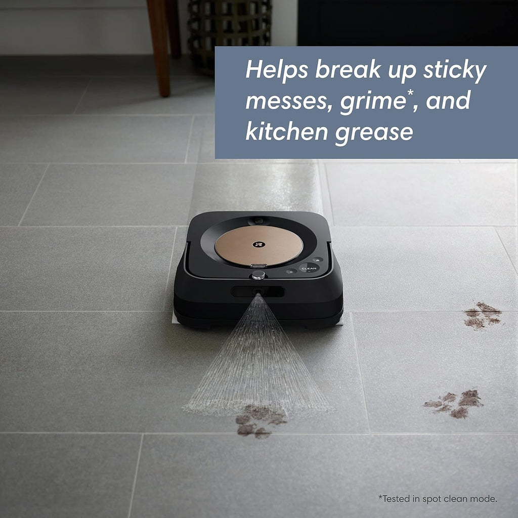 iRobot Braava Jet m6 (6012) Ultimate Robot Mop- Wi-Fi Connected, Precision Jet Spray, Smart Mapping, Works with Alexa, Ideal for Multiple Rooms, Recharges and Resumes, Black