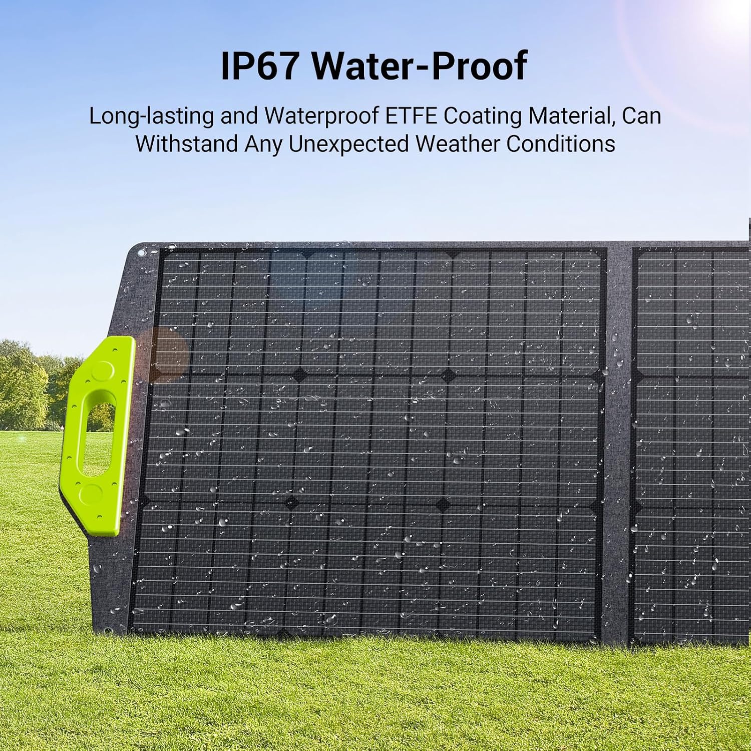 FOSSiBOT SP200 Foldable 200 Watt Solar Panel, 23.4% High Efficiency Foldable Solar Panel with Adjustable Kickstands, for Home RV, Camping