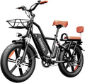 GugoIs 2 Seater Electric Bike for Adults, 750/1000W & 28/30 MPH E-Bike with 748.8/960 Wh Removable Battery, 16/20' Commuter Ebikes, 25-60 Miles, Full Suspension Adults Electric Bicycles