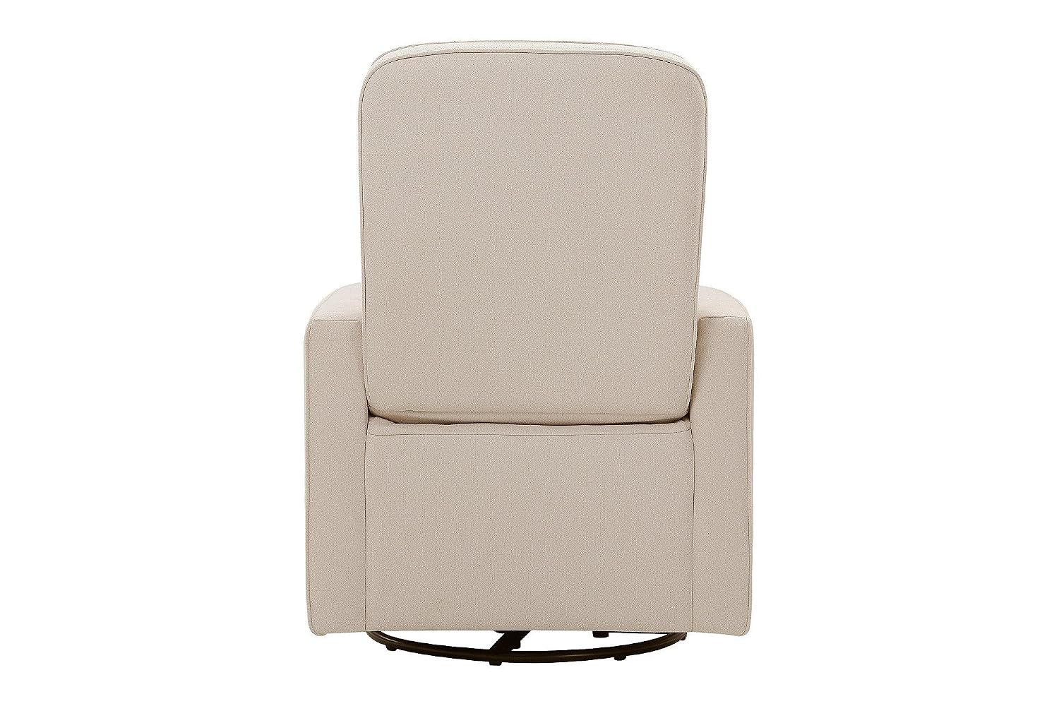 daVinci Olive 360° Swivel Glider Chair w/ Storage Ottoman - Water & Stain Resistant Rocking Glider - GREENGUARD Gold & FSC Certified, Versatile Rocking Chair for Nursery & Living Room, Polyester Cream