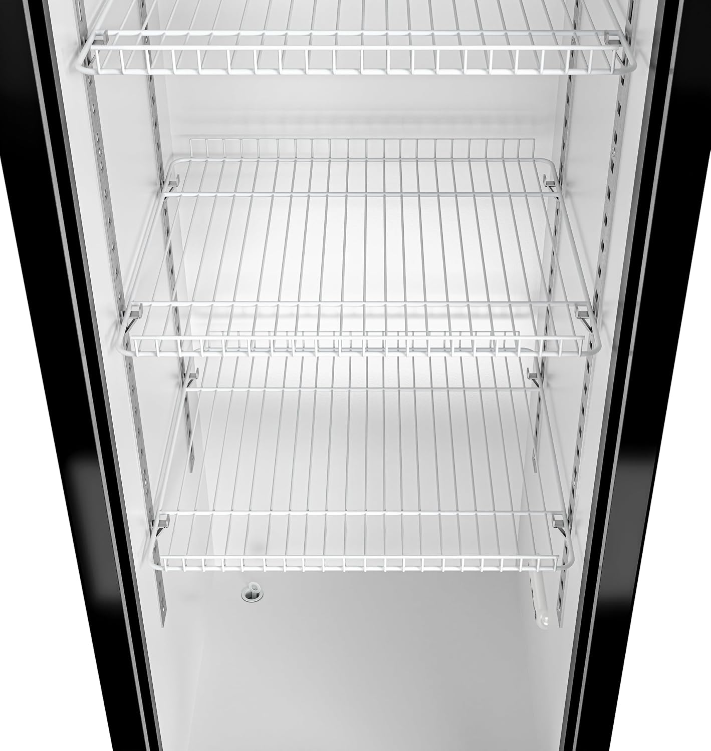 KoolMore 17 in. Slim Commercial Merchandiser Display Refrigerator 7 Cu. Ft. in Black, ETL Listed (KM-MDR-17S)