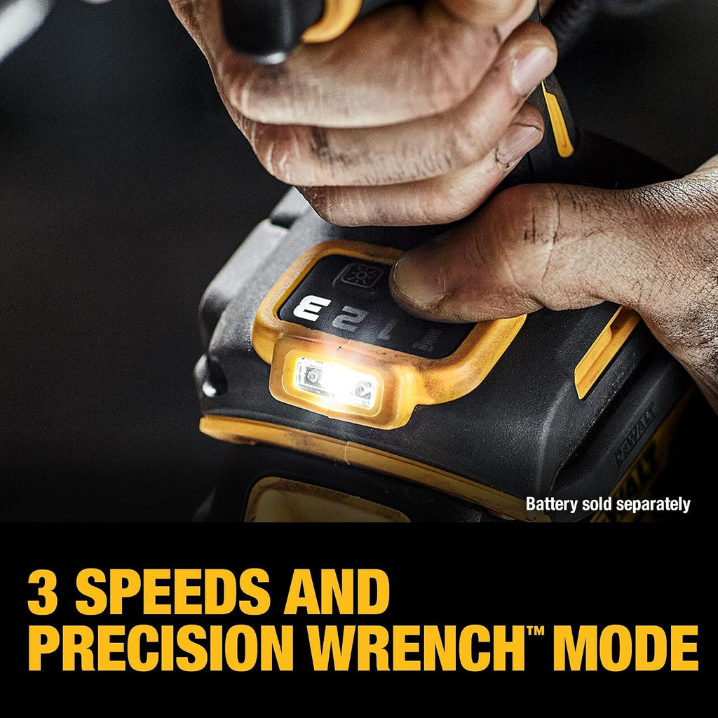 DEWALT 20V MAX XR 3/4 Inch Cordless Impact Wrench Brushless Impact Gun with Hog Ring Anvil, High Torque, Tool Only (DCF964B)