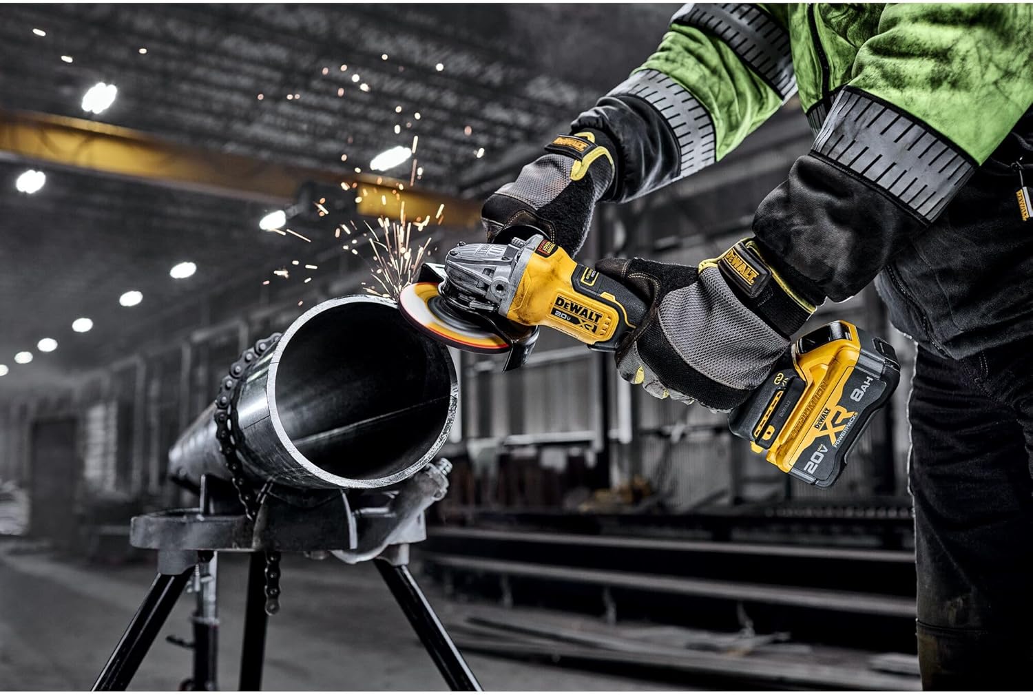 DEWALT 20V MAX* XR Brushless Cordless 4-1/2 in. - 5 in. Variable Speed Paddle Switch Grinder (Tool Only) (DCG410VSB)