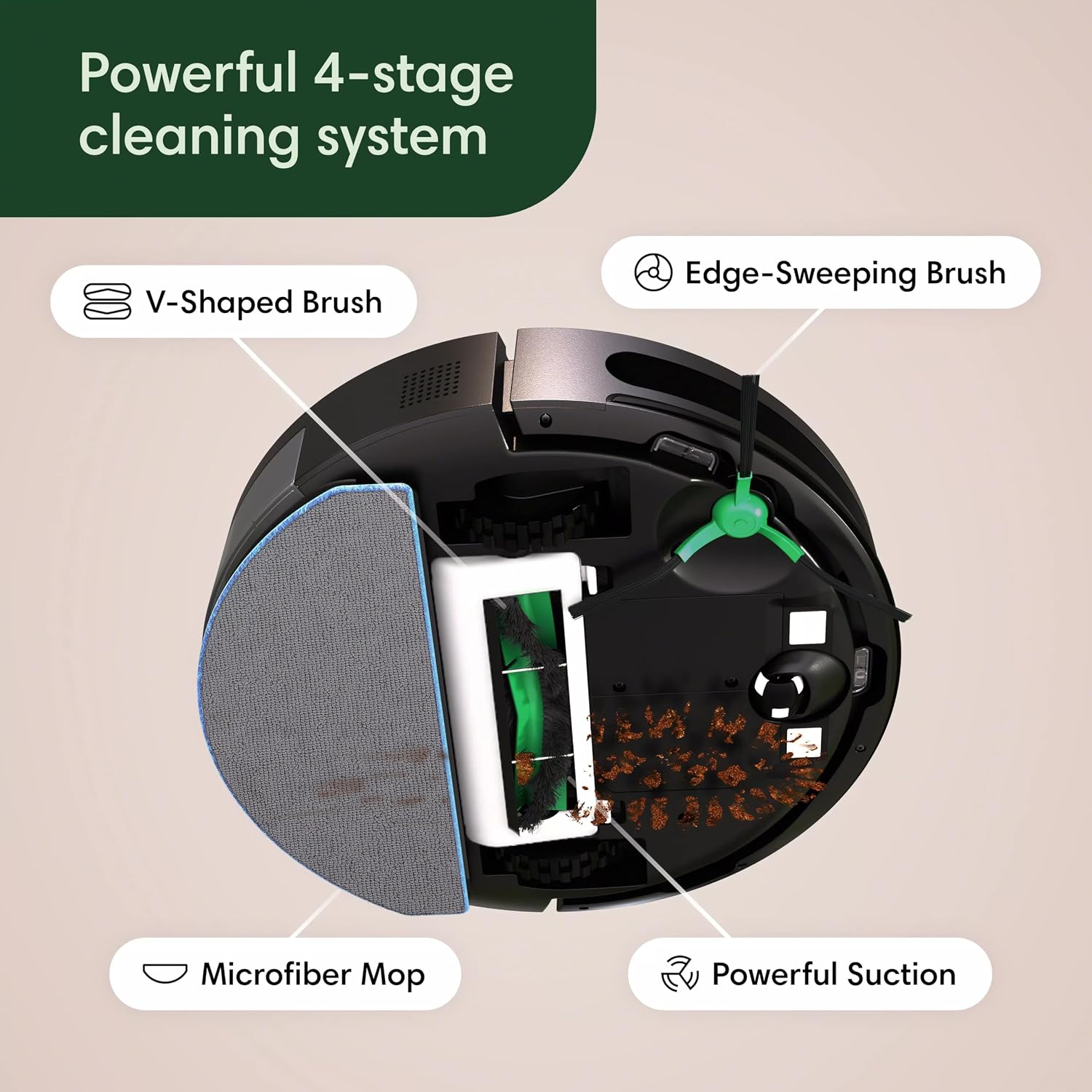 iRobot Roomba Combo Robot Vacuum & Mop (Y0110) - Easy to use, Power-Lifting Suction, Vacuums and mops, Multi-Surface Cleaning, Smart Navigation Cleans in Neat Rows, Self-Charging, Alexa (Renewed)
