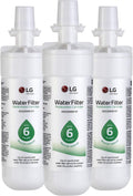 LG LT700P LT700P3 Refrigerator Water Filter, 3 Count (Pack of 1), White