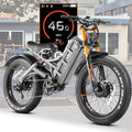 2026 eAhora Romeo Pro 3 Electric Bike for Adult, Peak 5600W Dual Motor, 50mph, 60V 80Ah Battery, 250 Miles Long Range, 26'*4.0 Fat Tire, Air Suspension, App, Commute, Delivery, All-terrian