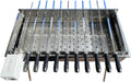MangalGrills Portable Charcoal Stainless Steel Grill with Electric Motor Skewers Kit for Kebab Shashlik BBQ