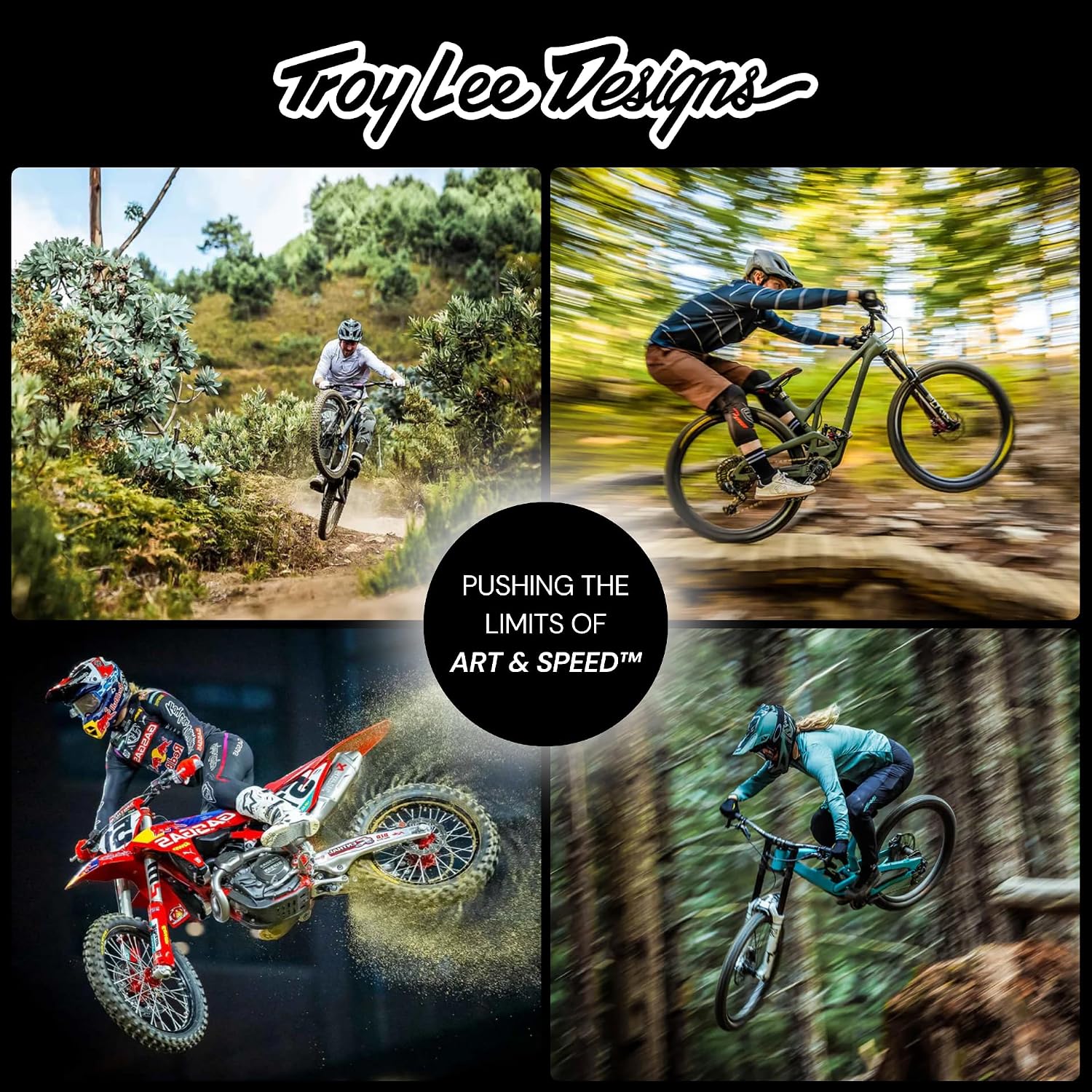 Troy Lee Designs A3 Helmet for Bicycle/BMX/Enduro Racing A3 Helmet; UNO RED MD/LG