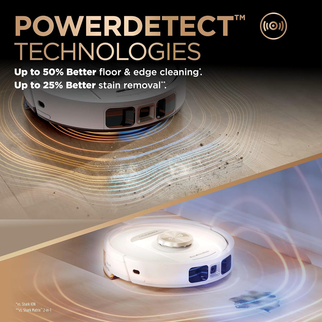 Shark Robot Vacuum & Mop, PowerDetect NeverTouch Pro, Self-Empty, Self-Refill with Self-Clean Pad Wash & Dry, 60-Day Debris Capacity, 30-Day Refill Tank, 5 PowerDetect Technologies, AV2800ZE (Renewed)