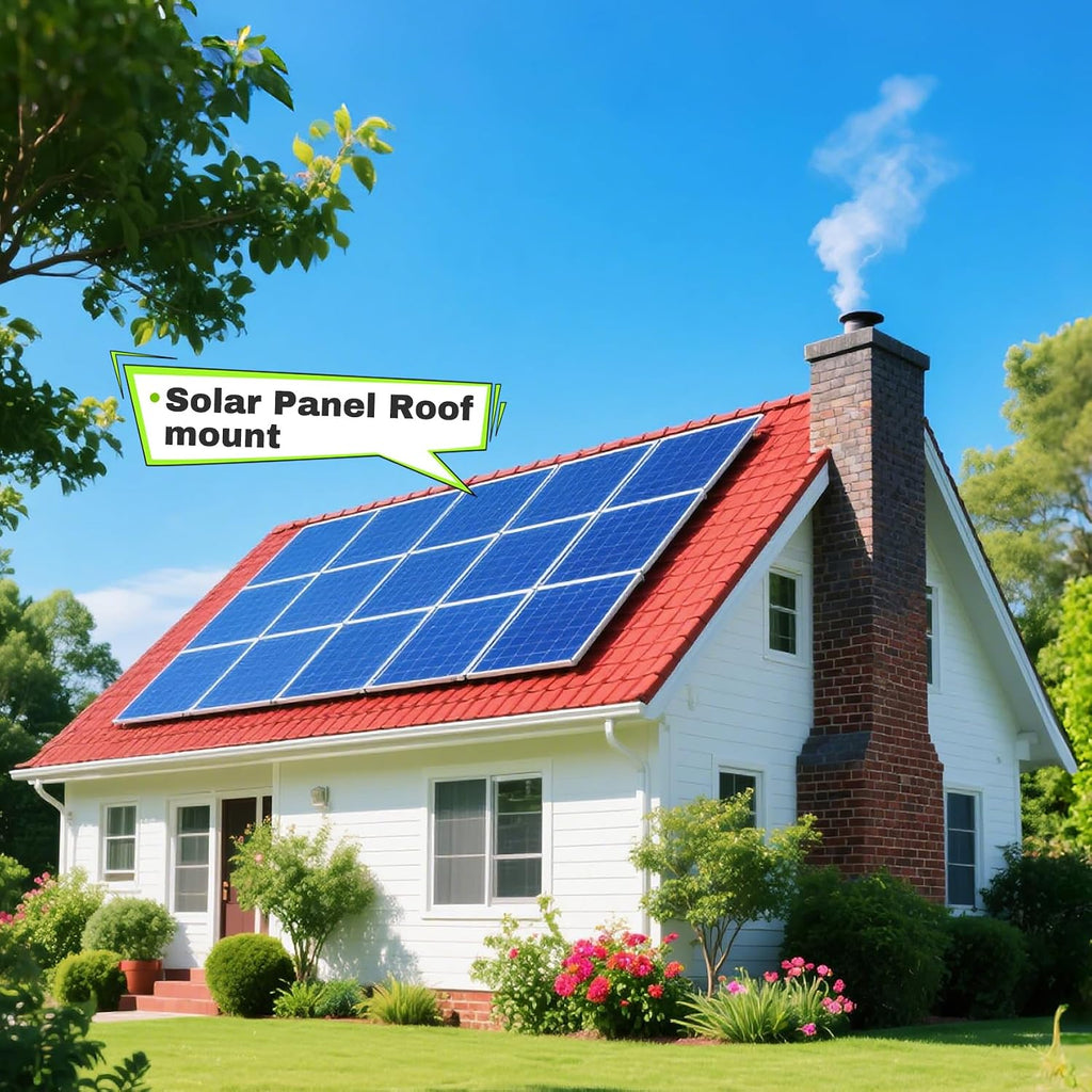 8 Pack 45inch Adjustable Solar Panel Tilt Mount Brackets with Foldable Tilt Legs for 45' Panels | 2400Pa Windproof Adjustable Brackets Kit for RV/Roof/Ground Fits EcoFlow/Jackery/Bouge RV