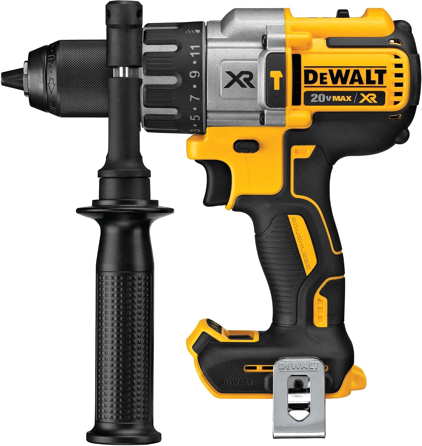 DEWALT 20V MAX XR Cordless Hammer Drill Driver Brushless, Heavy Duty 1/2', 3-Speed, Tool Only (DCD996B)