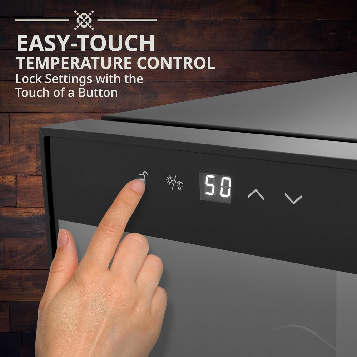 Ivation 12 Bottle Red And White Wine Thermoelectric Wine Cooler/Chiller Counter Top Wine Cellar with Digital Temperature Display, Freestanding Refrigerator Smoked Glass Door Quiet Operation Fridge