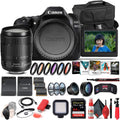 Canon EOS 80D DSLR Camera with 18-135mm Lens (1263C006), 64GB Memory Card, Case, Corel Photo Software, 2 x LPE6 Battery, Charger, Card Reader, LED Light, Filter Kit + More