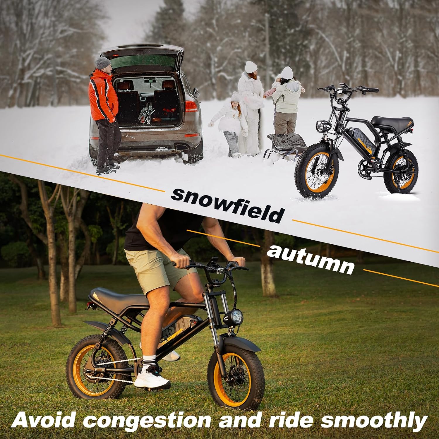 VDL Mountain Electric Bike for Teens/Adults, 16' Fat Tire Ebike, Wider Seat 500W Motor with Removable Battery, 20MPH, UP to 35 Miles Mountain Bike, Teenagers ebike for Riding&Commuting