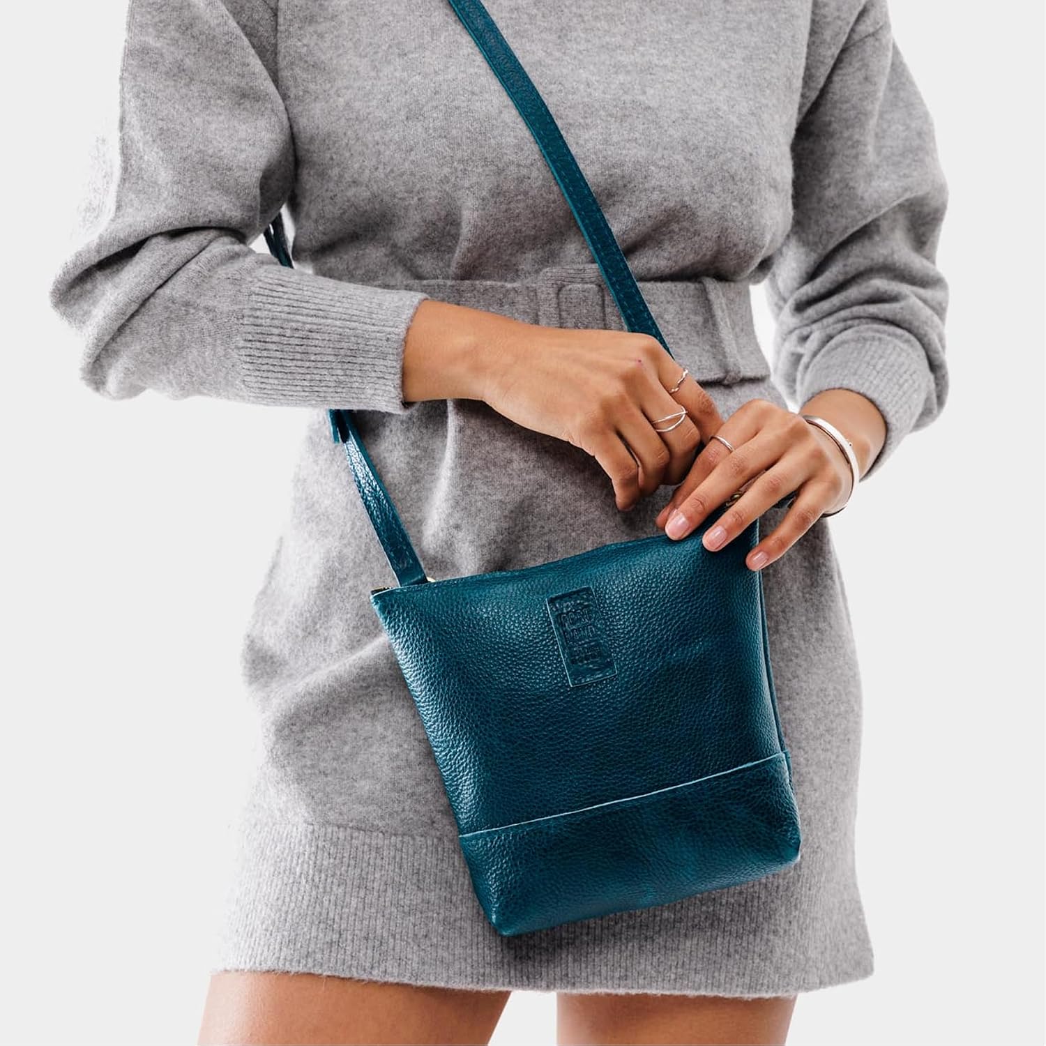 Portland Leather Goods Festival Bag – Lightweight Leather Crossbody Purse – Handmade from the Finest Full-Grain Hides