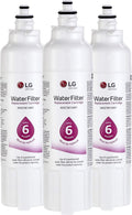 LG LT800P3 6-Month / 200 Gallon Replacement Refrigerator Water Filter, 3 Count (Pack of 1), White