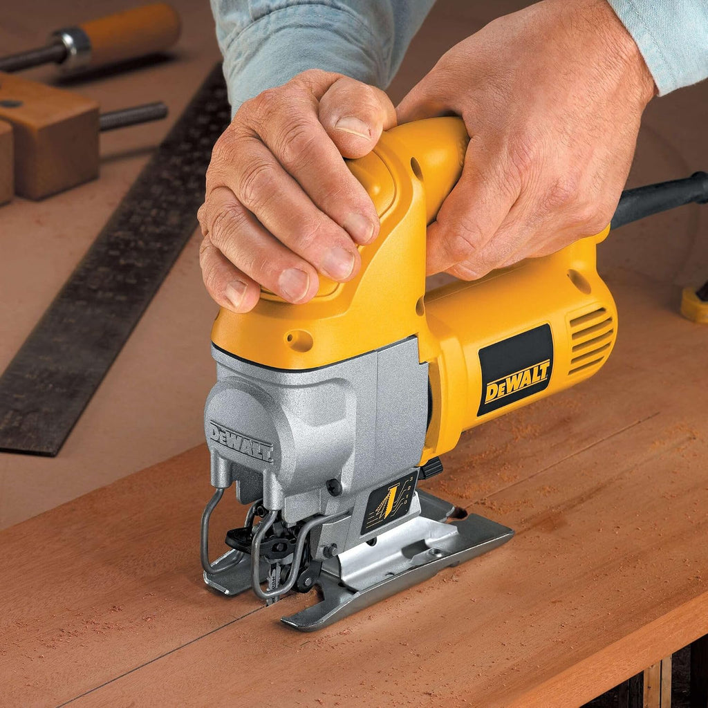 DEWALT Jig Saw, Top Handle, 5.5-Amp, Corded (DW317K), Yellow