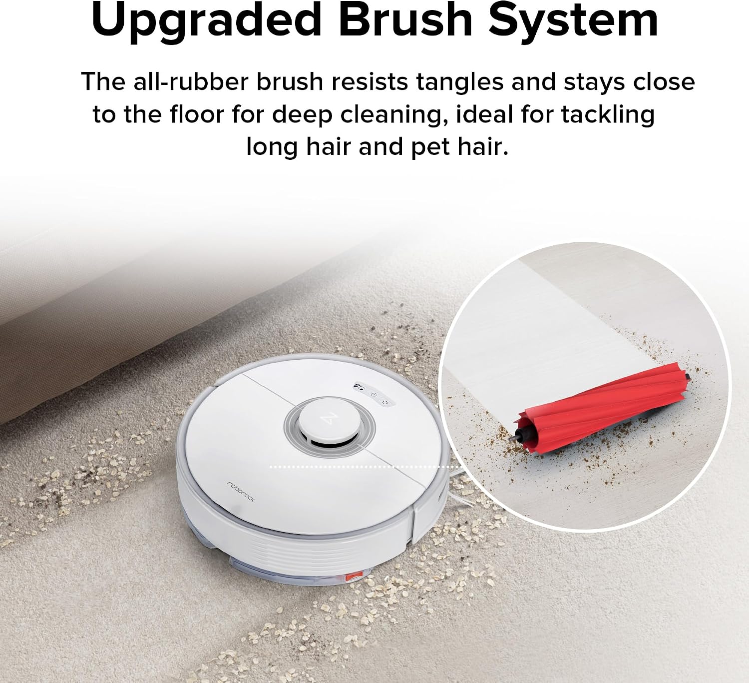 roborock Q7 Max+ Robot Vacuum and Mop with Auto-Empty Dock Pure, Hands-Free Cleaning for up to 7 Weeks, APP-Controlled Mopping, 4200Pa Suction, No-Mop&No-Go Zones, 180mins Runtime(Renewed)