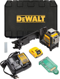 DEWALT Laser Level 360 Self Leveling, 3 Way Green Laser Leveler Tool 12V MAX with 2.0Ah Battery, Charger and Durable Carrying Case, 100 Ft, Tripod Compatible (DW089LG)