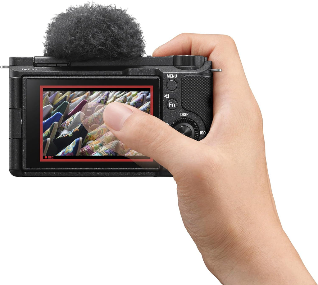 Sony Alpha ZVE10 II - APS-C Interchangeable Lens Mirrorless Content Creators' Camera - Black - with Lens