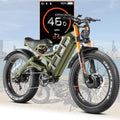 2026 eAhora Romeo Pro 3 Electric Bike for Adult, Peak 5600W Dual Motor, 50mph, 60V 80Ah Battery, 250 Miles Long Range, 26'*4.0 Fat Tire, Air Suspension, App, Commute, Delivery, All-terrian