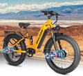 Electric Bike for Adults, 5000𝕨 Dual Motor E-Bike, 60V 32AH Long Range Dirt Bike, Fat Tire Hunting Ebike for All Terrain, Full Suspension Electric Bicycle