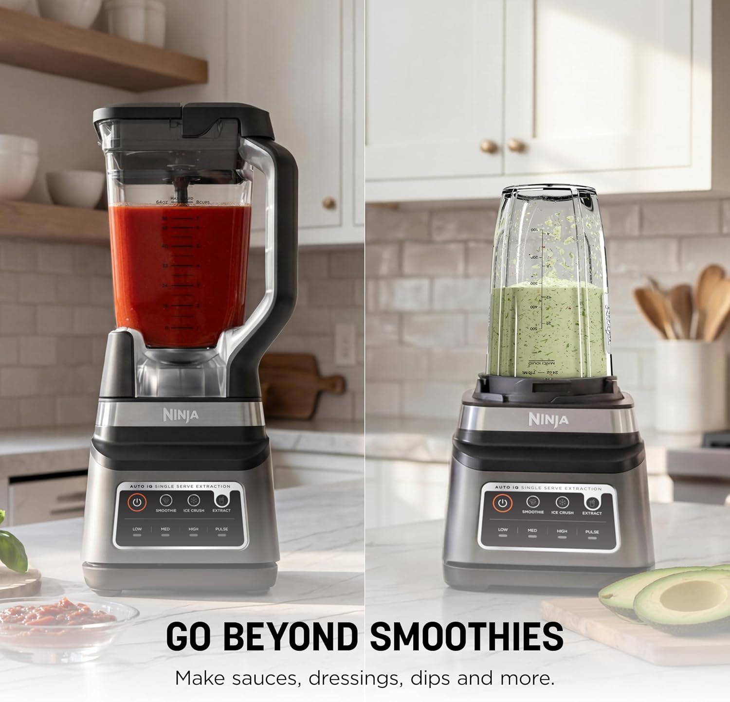Ninja BN751 Professional Plus DUO Blender, 1400 Peak Watts, 3 Auto-IQ Programs for Smoothies, Frozen Drinks & Nutrient Extractions, 72-oz. Total Crushing Pitcher & (2) 24 oz. To-Go Cups, Black