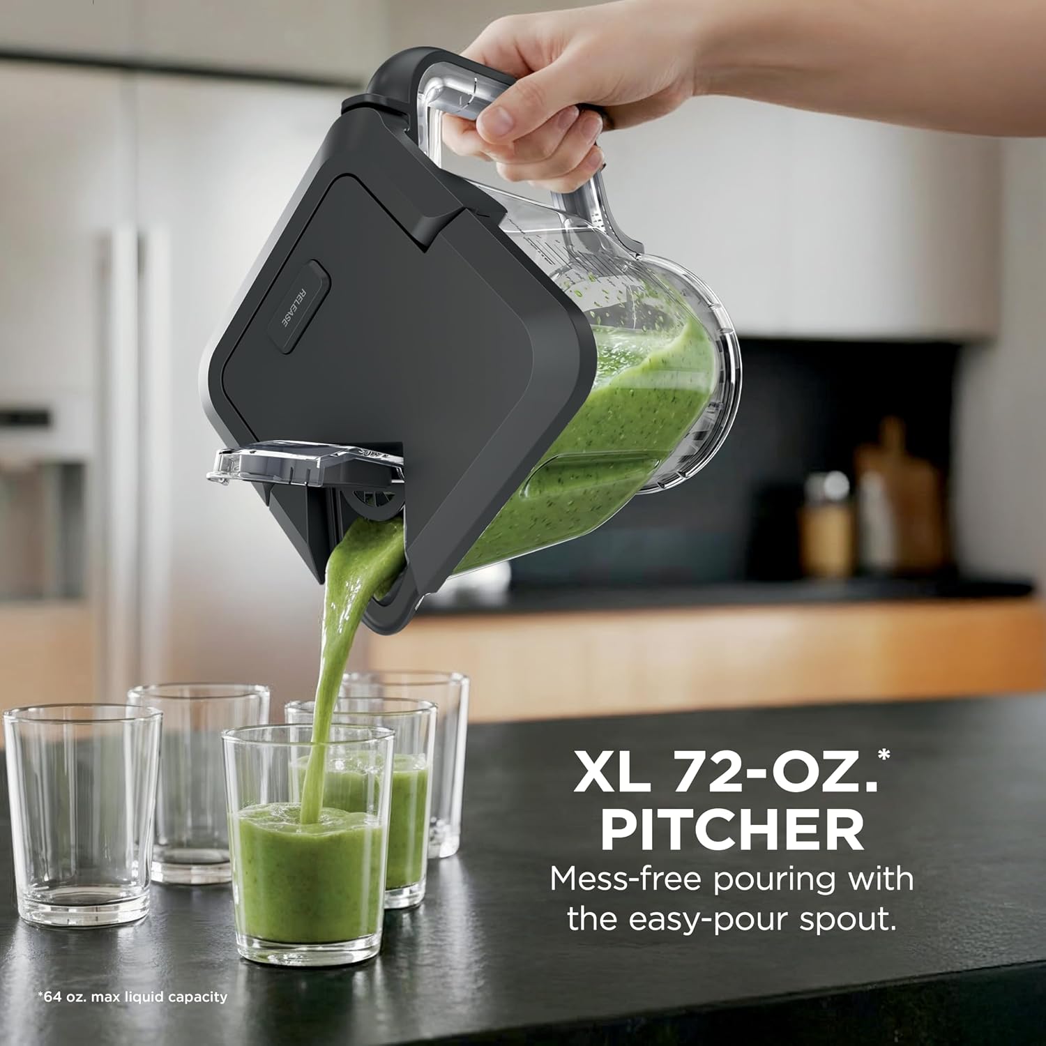 Ninja BlendPro Kitchen System | 72 oz* Full-Size Blender, 5-Cup Food Processor & 18 oz To-Go Cup | Total Crushing Tech, Presets for Smoothies, Ice Crush, Purees & Extracts | 1200 Watt | Beige | BO402