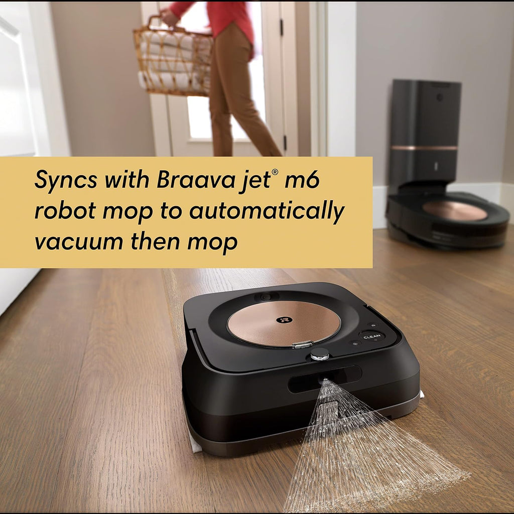 iRobot (Refurbished) Braava Jet m6 (6012) Ultimate Robot Mop- Wi-Fi Connected, Precision Jet Spray, Smart Mapping, Compatible with Alexa, Ideal for Multiple Rooms, Recharges and Resumes (Renewed)
