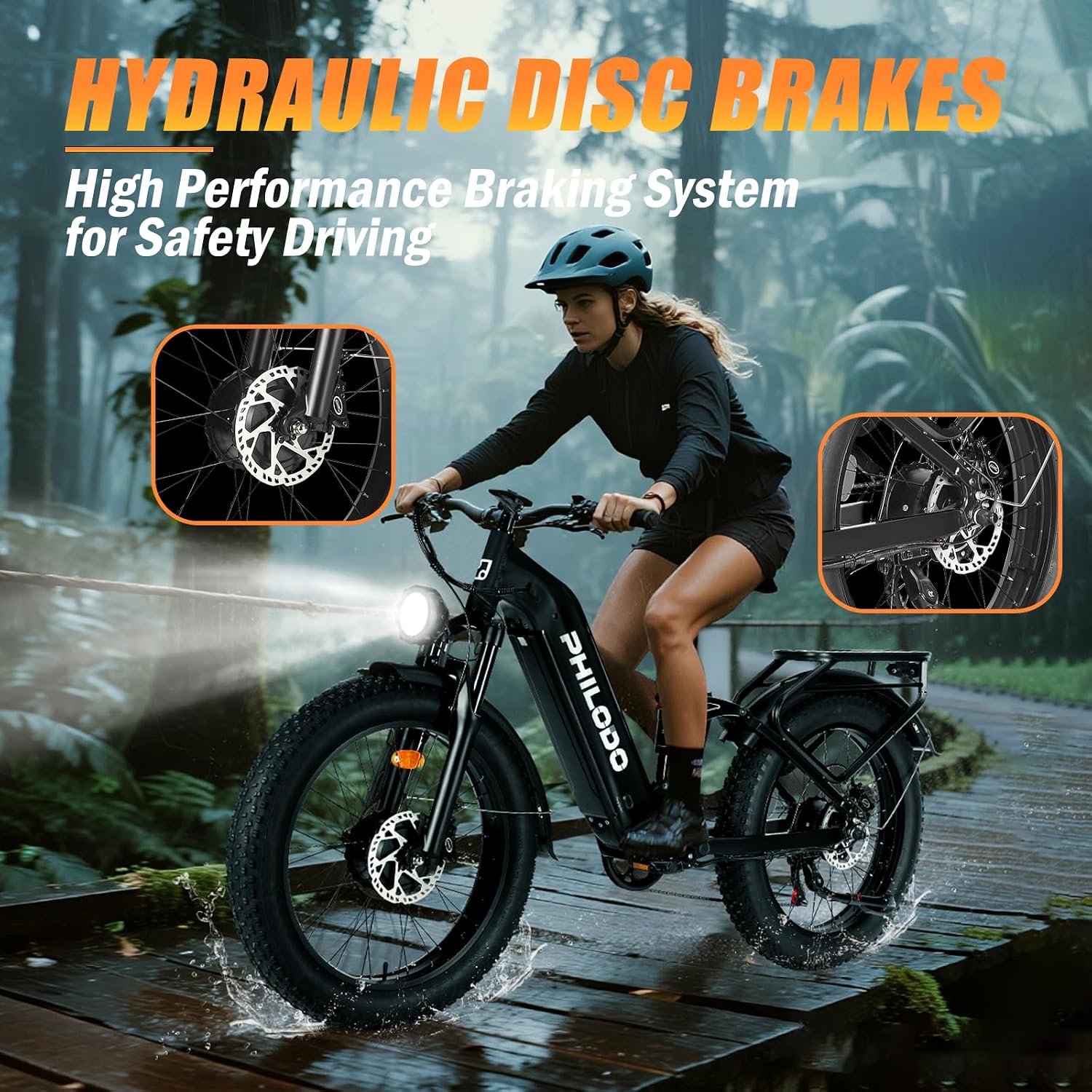Electric Bike for Adults, 5000𝕨 Dual Motor E-Bike, 60V 32AH Long Range Dirt Bike, Fat Tire Hunting Ebike for All Terrain, Full Suspension Electric Bicycle