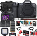 Canon EOS R5 Mirrorless Digital Camera (Body Only) (4147C002) + 2 x 64GB Memory Card + Case + Corel Software + 3 x LPE6 Battery + External Charger + Card Reader + Light + HDMI Cable + More