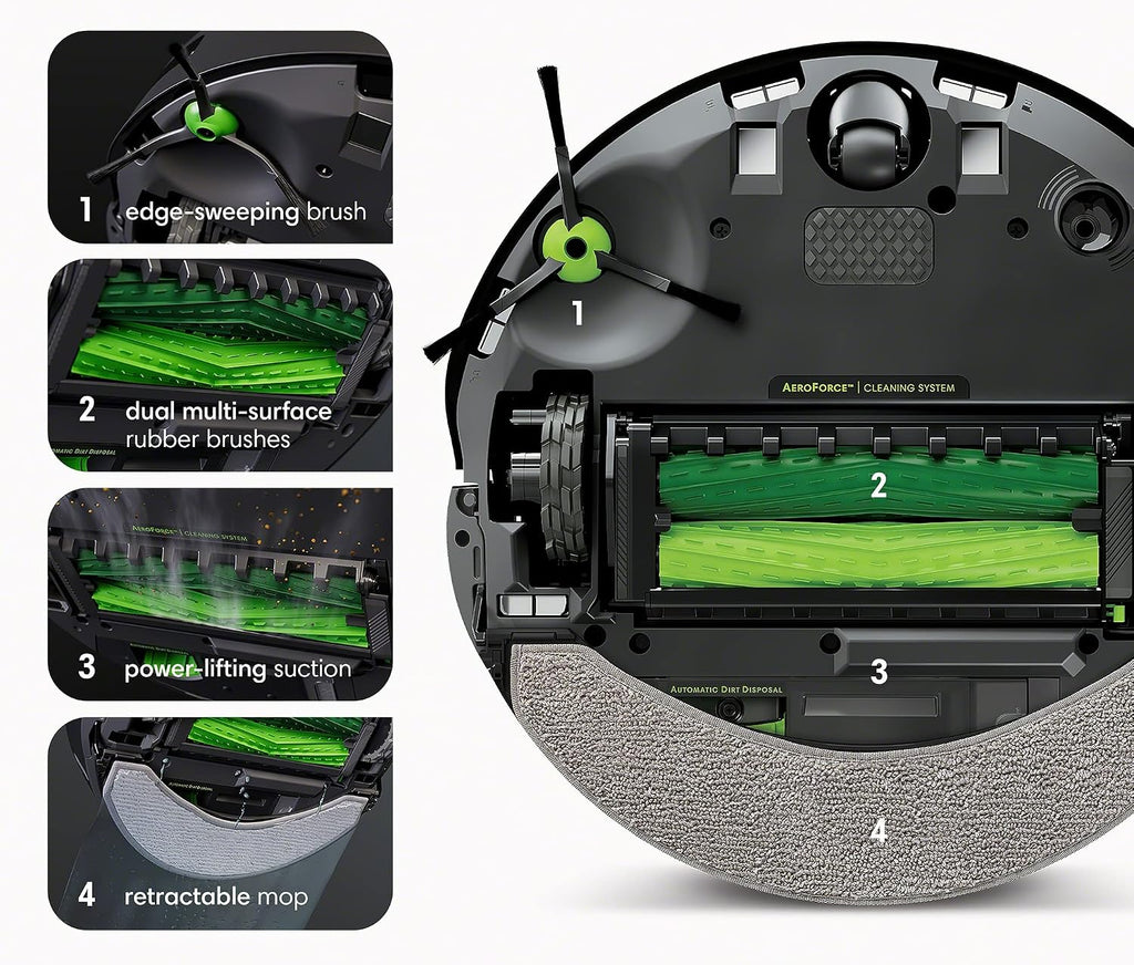Refurbished iRobot Roomba Combo J7+ Paired with Alexa or Google Assistant Robot Vacuum and Mop