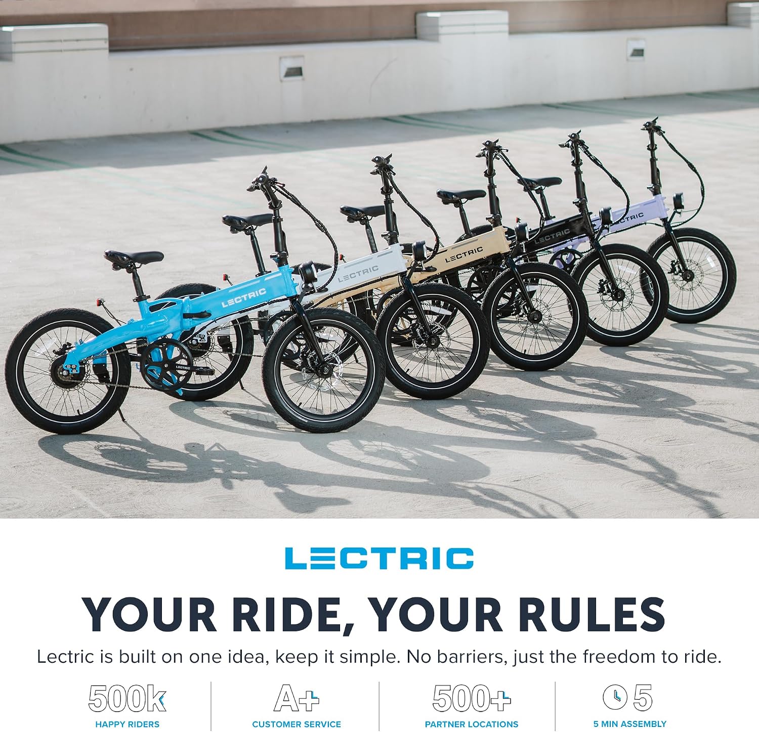 LECTRIC XP™ Lite 2.0 Electric Bike | Adult Folding Bikes - Weighs Only 49lbs | 45 Mile Range w/ 5 Pedal-Assist Levels | 20mph Top Speed - Class 1 and 2 eBike