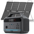 DARAN Portable Power Station 600W with 80W Solar Panel, 288Wh LiFePO4 Solar Generator, Dual AC Outlets, 100W USB-C PD, Fast Recharge for Camping, RV, Power Outage, Emergency Backup