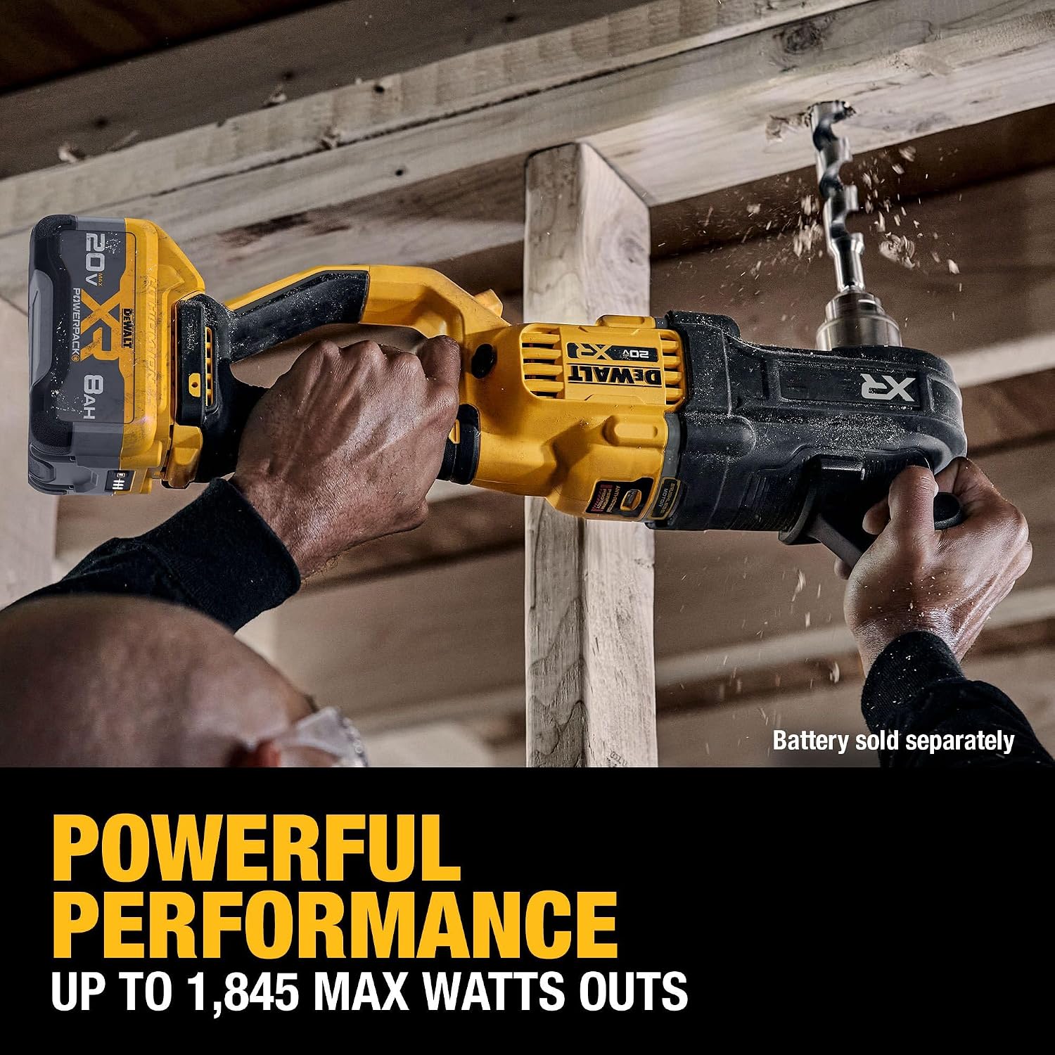 DEWALT 20V MAX XR Brushless Cordless 1/2 in. Compact Stud & Joist Drill (Tool Only) (DCD446B)