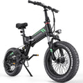 TotGuard Electric Bike,20' Electric Bike for Adults 500W Brushless Motor, 19.8MPH Fat Tire Ebike,Foldable Adult Electric Bicycles with 48V 10Ah Removable Battery,7-Speed,SGS Certified to UL 2849