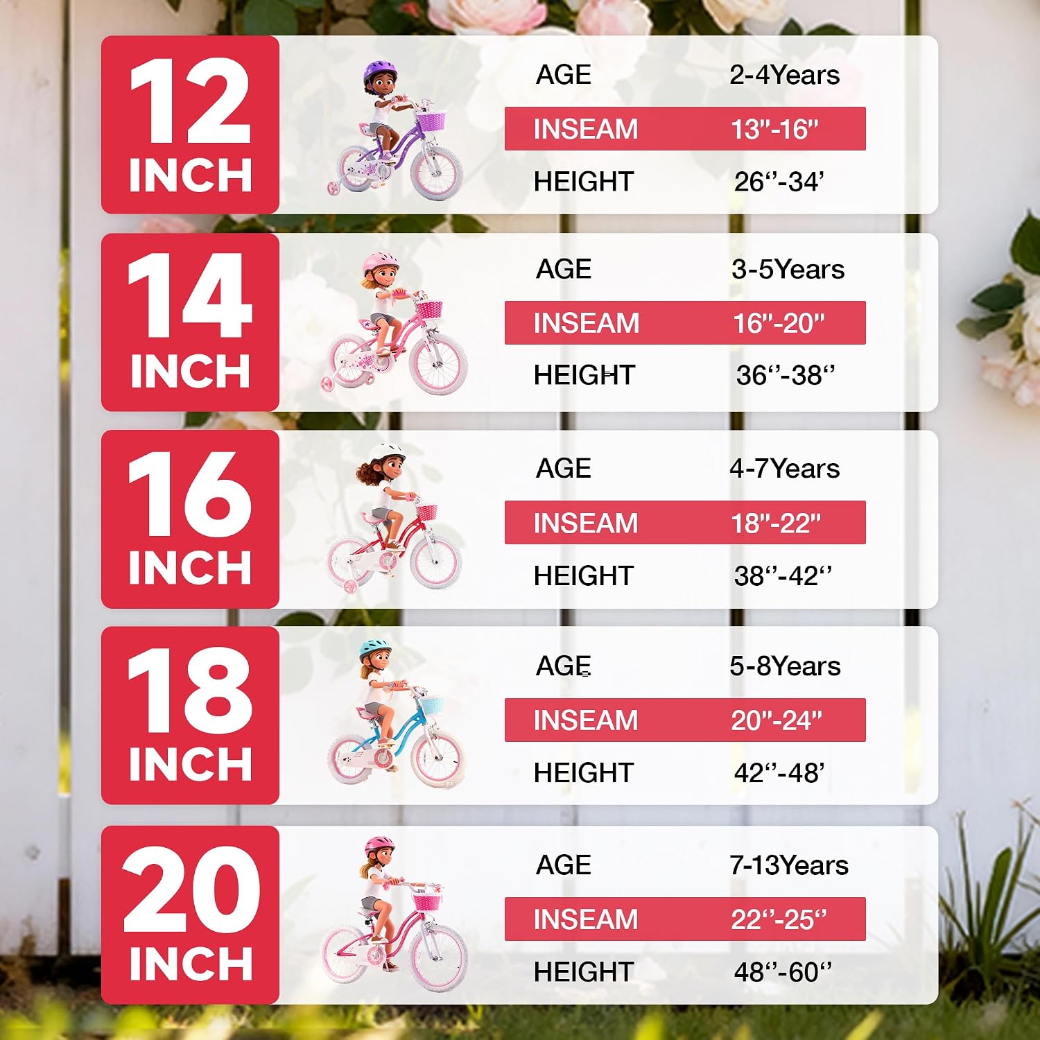 RoyalBaby Girls Bike with Training Wheels, Stargirl Kids Bicycle 12 Inch Toddlers to Big Kids 3-4 Years, Coral Red