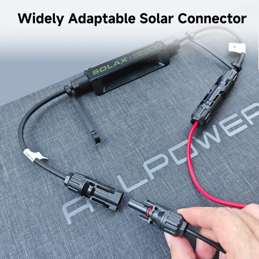 ALLPOWERS 200 Watt Portable Solar Panel SE200, 25% High Efficiency Foldable Solar Charger, IP68 Waterproof, for Solar Generators Camping RV Off Grid