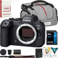 Canon EOS R6 Mark II Mirrorless Camera Body Bundle | 4K 60p, Dual Pixel CMOS AF II | Lexar 64GB Memory Card + Deco Essentials Camera Bag + Corel Photo Video Suite