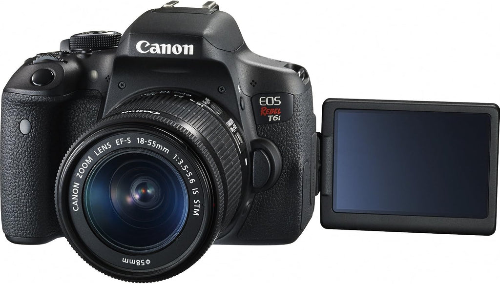 Canon EOS Rebel T6i Digital SLR with EF-S 18-55mm is STM Lens - Wi-Fi Enabled