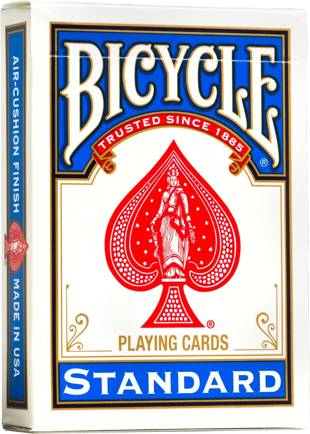 Fat Cat Bling 13.5 Gram Texas Hold 'em Clay Poker Chip Set with Aluminum Case, 500 Striped Dice Chips & Bicycle Standard Playing Cards, Poker Size, 12 Pack