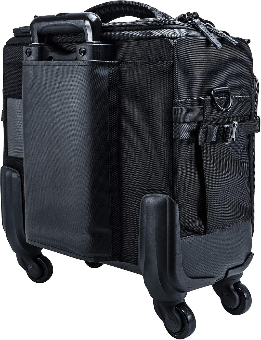 VANGUARD VEO SELECT 42T Trolley Camera Bag – Black, Airline Carry-On, Rolling Case, 15' Laptop Storage, Tripod Carry